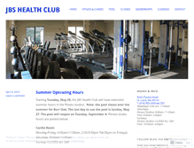 Tablet Screenshot of jbshealthclub.com